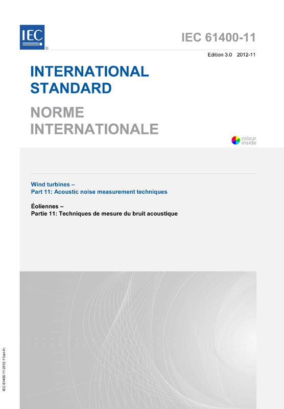Cover IEC 61400-11:2012